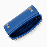 Xandelle | Turquoise Crystal Embellished Shoulder Bag – Vibrant Glamour - in Teal | Arvea Bags