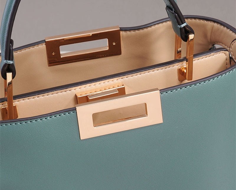 Xylora | White Structured Leather Tote – Elegant & Timeless - in Light Beige | Arvea Bags
