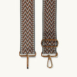 Zafira | Chevron Woven Bag Strap – Stylish & Adjustable Accessory - in Multicolor | Arvea Bags