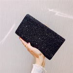 Ziranya | Black Beaded Evening Clutch – Sleek Sophistication - in Black | Arvea Bags