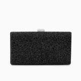 Ziranya | Black Beaded Evening Clutch – Sleek Sophistication - in Black | Arvea Bags
