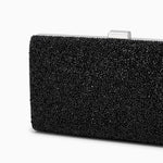 Ziranya | Black Beaded Evening Clutch – Sleek Sophistication - in Black | Arvea Bags