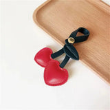Zorielle | Heart - Shaped Leather Bag Charm – Sweet & Playful - in Red | Arvea Bags