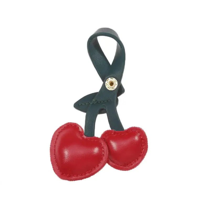 Zorielle | Heart - Shaped Leather Bag Charm – Sweet & Playful - in Red | Arvea Bags