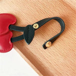 Zorielle | Heart - Shaped Leather Bag Charm – Sweet & Playful - in Red | Arvea Bags