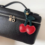 Zorielle | Heart - Shaped Leather Bag Charm – Sweet & Playful - in Red | Arvea Bags